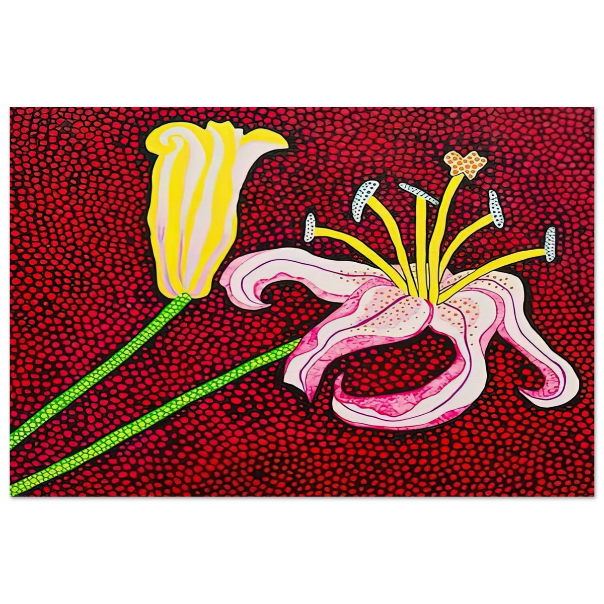 READY TO BLOSSOM IN THE MORNING 1989 Poster | Yayoi Kusama Poster | Yayoi Kusama Prints