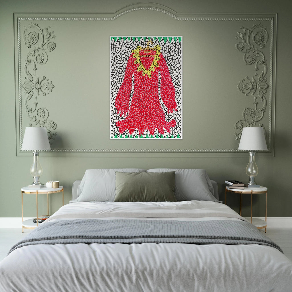 DRESS 1982 Framed Poster | Yayoi Kusama Framed Prints Wall Art | Yayoi Kusama Prints