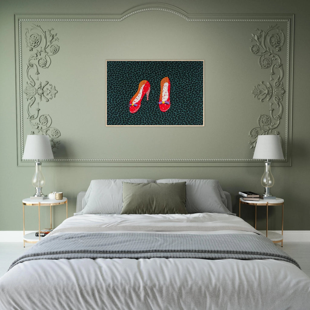 SHOES 1985 Framed Poster | Yayoi Kusama Framed Prints Wall Art | Yayoi Kusama Prints