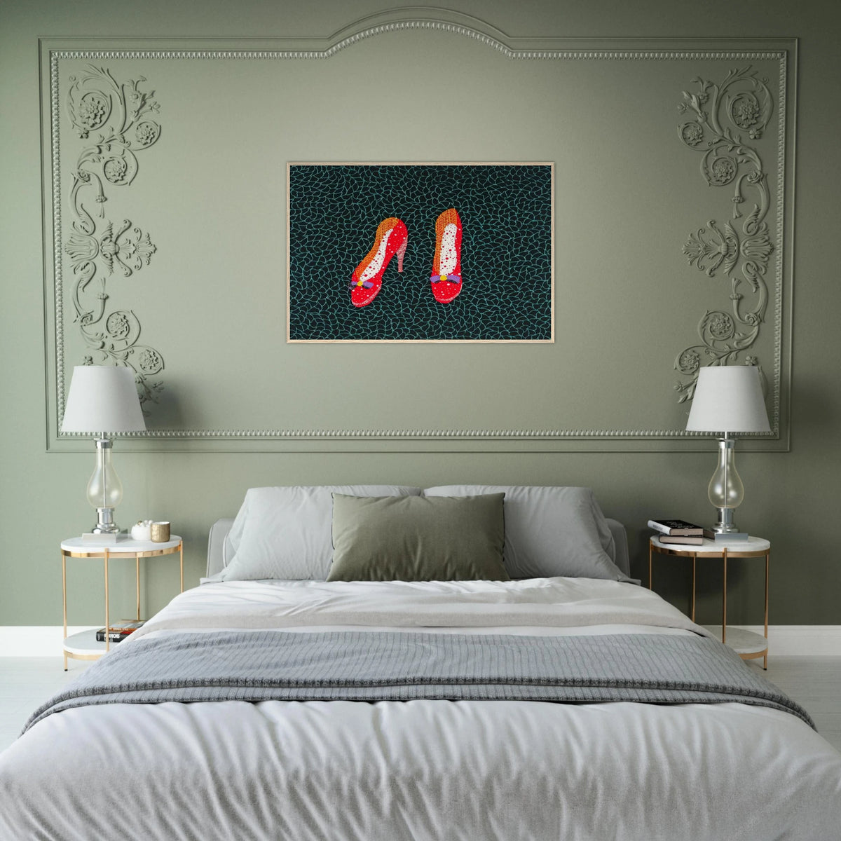 SHOES 1985 Framed Poster | Yayoi Kusama Framed Prints Wall Art | Yayoi Kusama Prints