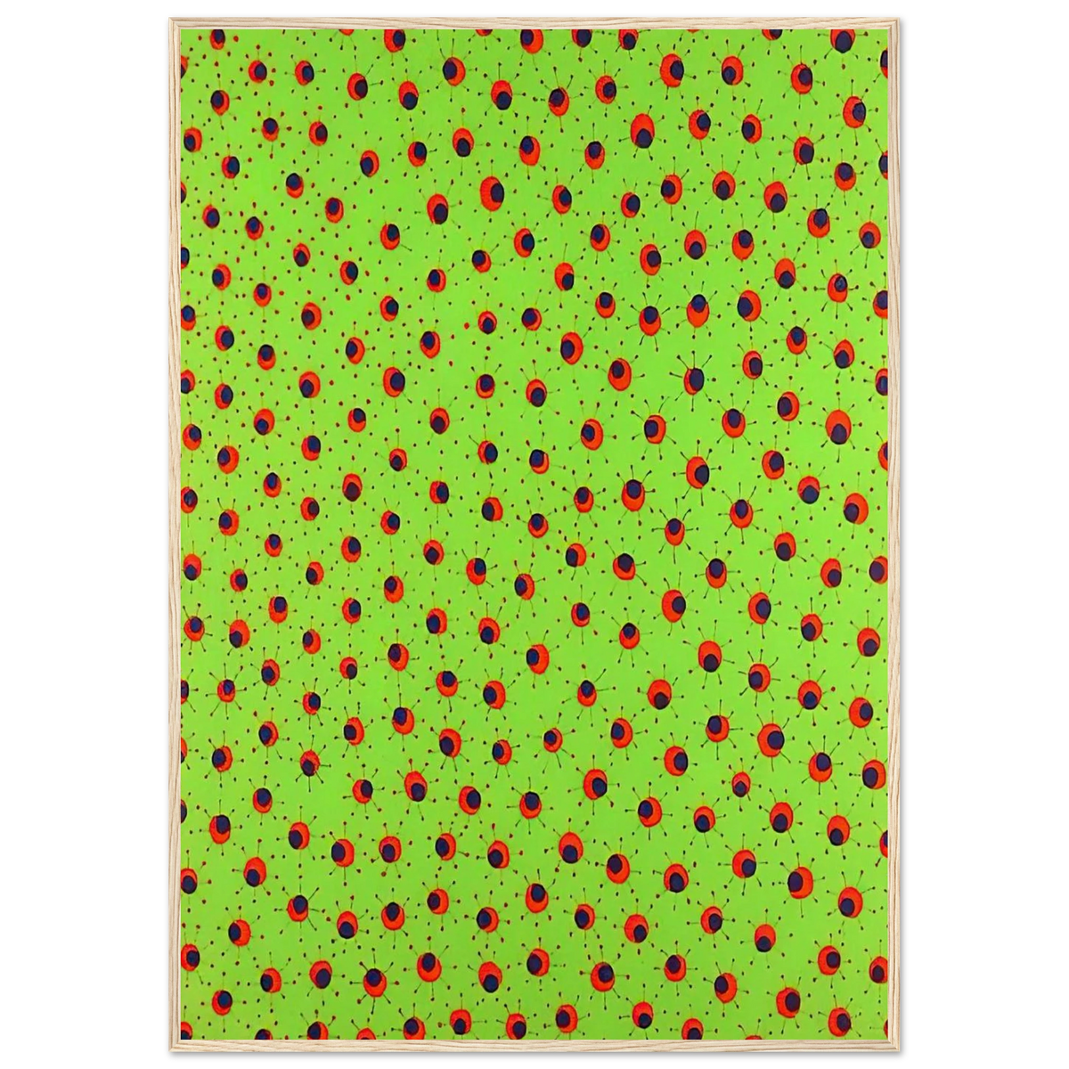 FIELDS IN SPRING 1988 Framed Poster | Yayoi Kusama Framed Prints Wall Art | Yayoi Kusama Prints