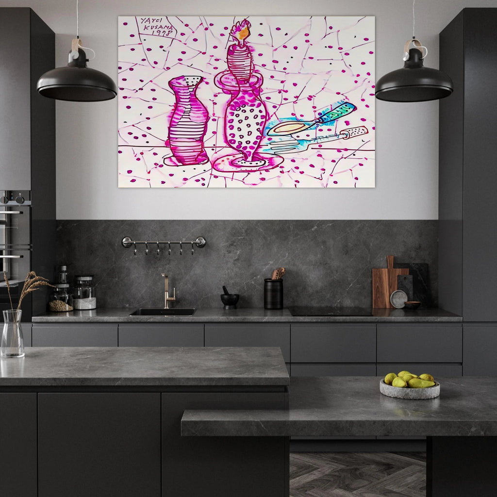 STILL LIFE OF CANDLESTICK 1978 Poster | Yayoi Kusama Poster | Yayoi Kusama Prints