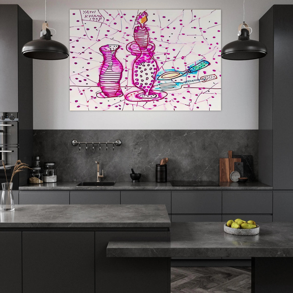 STILL LIFE OF CANDLESTICK 1978 Poster | Yayoi Kusama Poster | Yayoi Kusama Prints