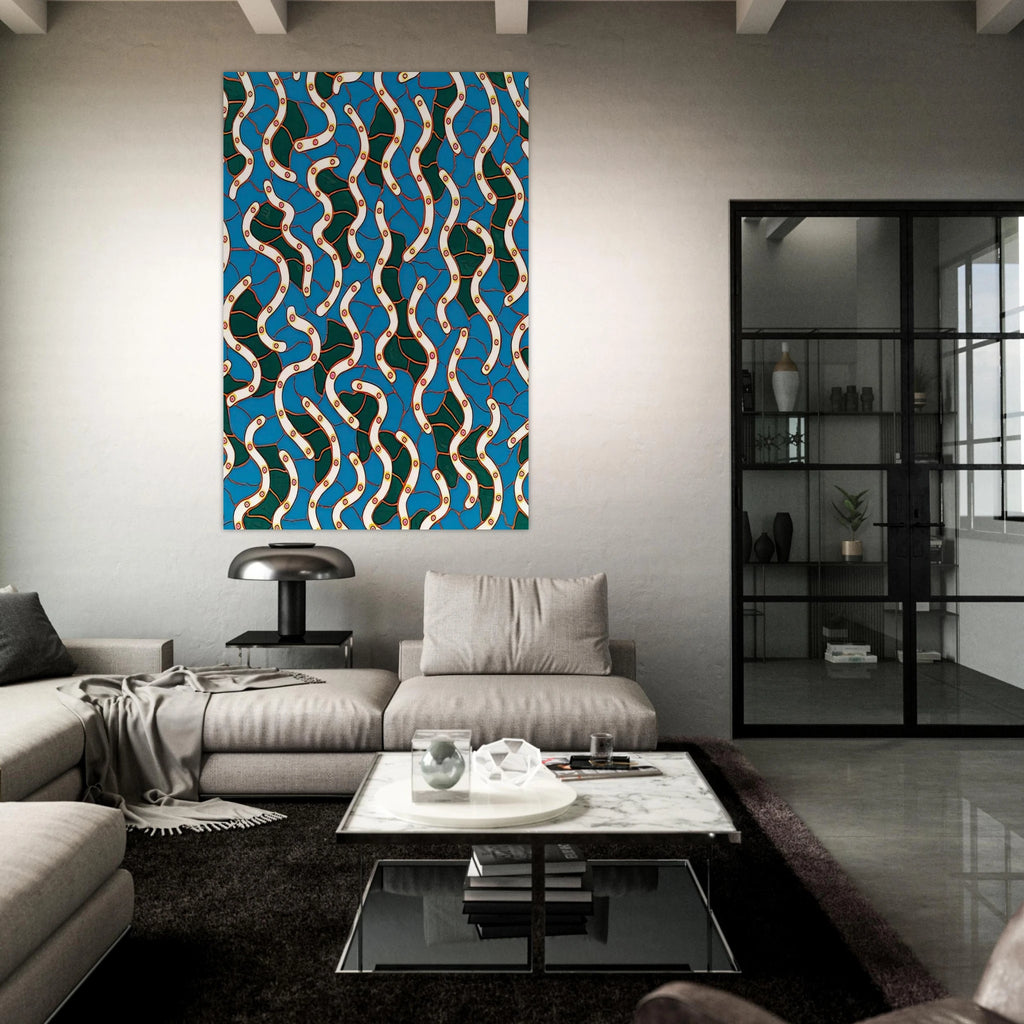 WAVES ON THE HUDSON RIVER 1988 Poster | Yayoi Kusama Poster | Yayoi Kusama Prints
