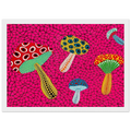 MUSHROOMS 1995 Framed Poster | Yayoi Kusama Framed Prints Wall Art | Yayoi Kusama Prints