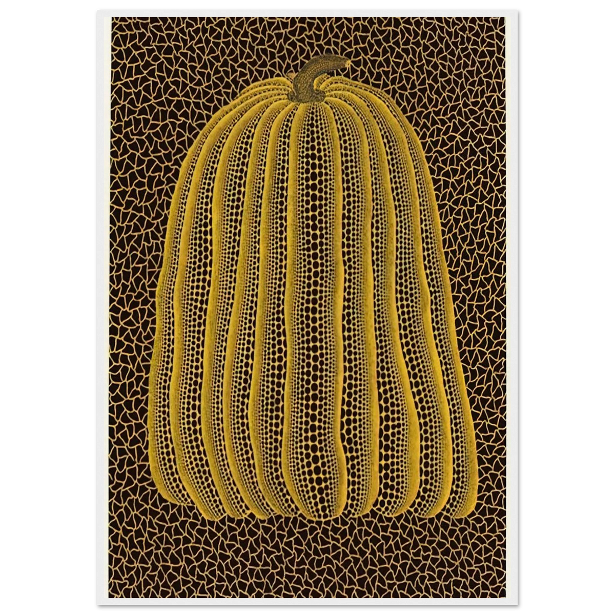 YELLOW PUMPKIN 1992 Framed Poster | Yayoi Kusama Framed Prints Wall Art | Yayoi Kusama Prints