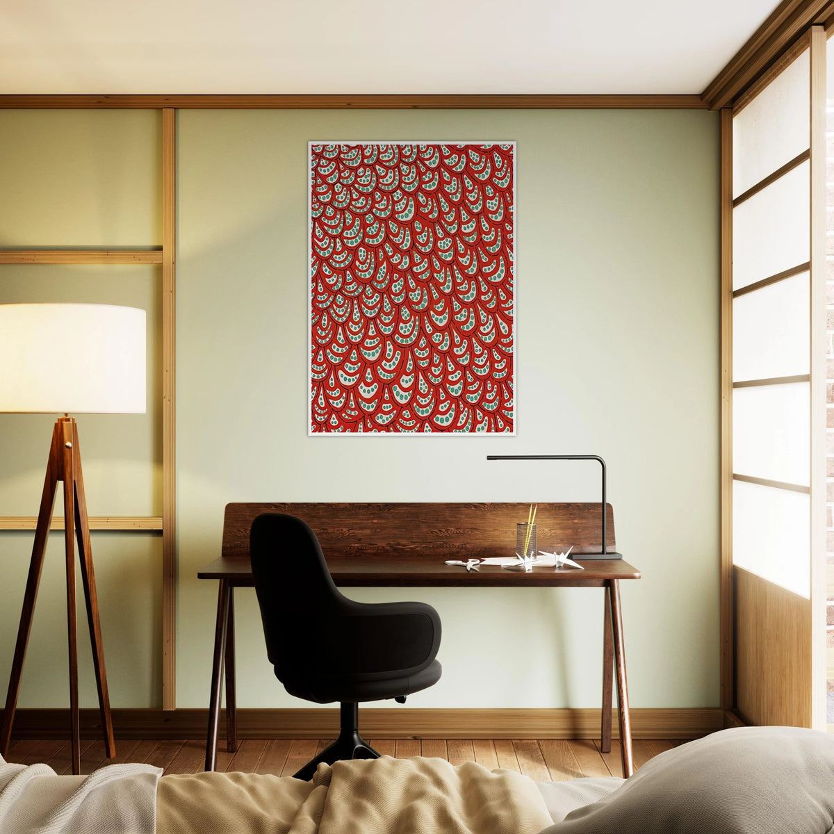 PETALS 1988 Framed Poster | Yayoi Kusama Framed Prints Wall Art | Yayoi Kusama Prints