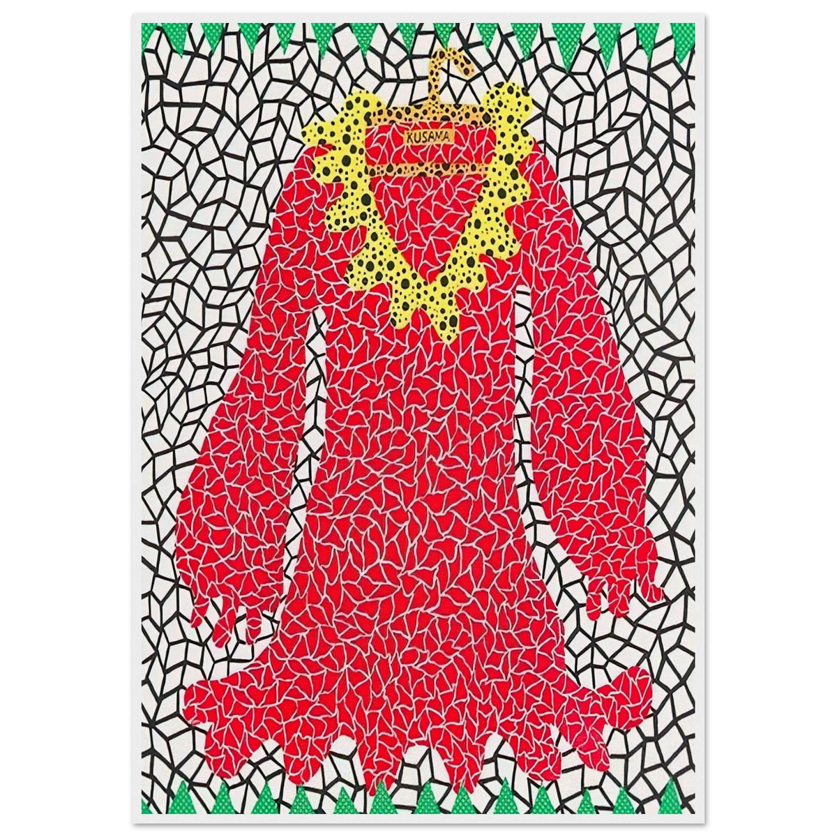 DRESS 1982 Framed Poster | Yayoi Kusama Framed Prints Wall Art | Yayoi Kusama Prints