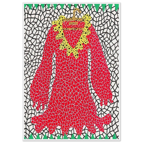 DRESS 1982 Framed Poster | Yayoi Kusama Framed Prints Wall Art | Yayoi Kusama Prints