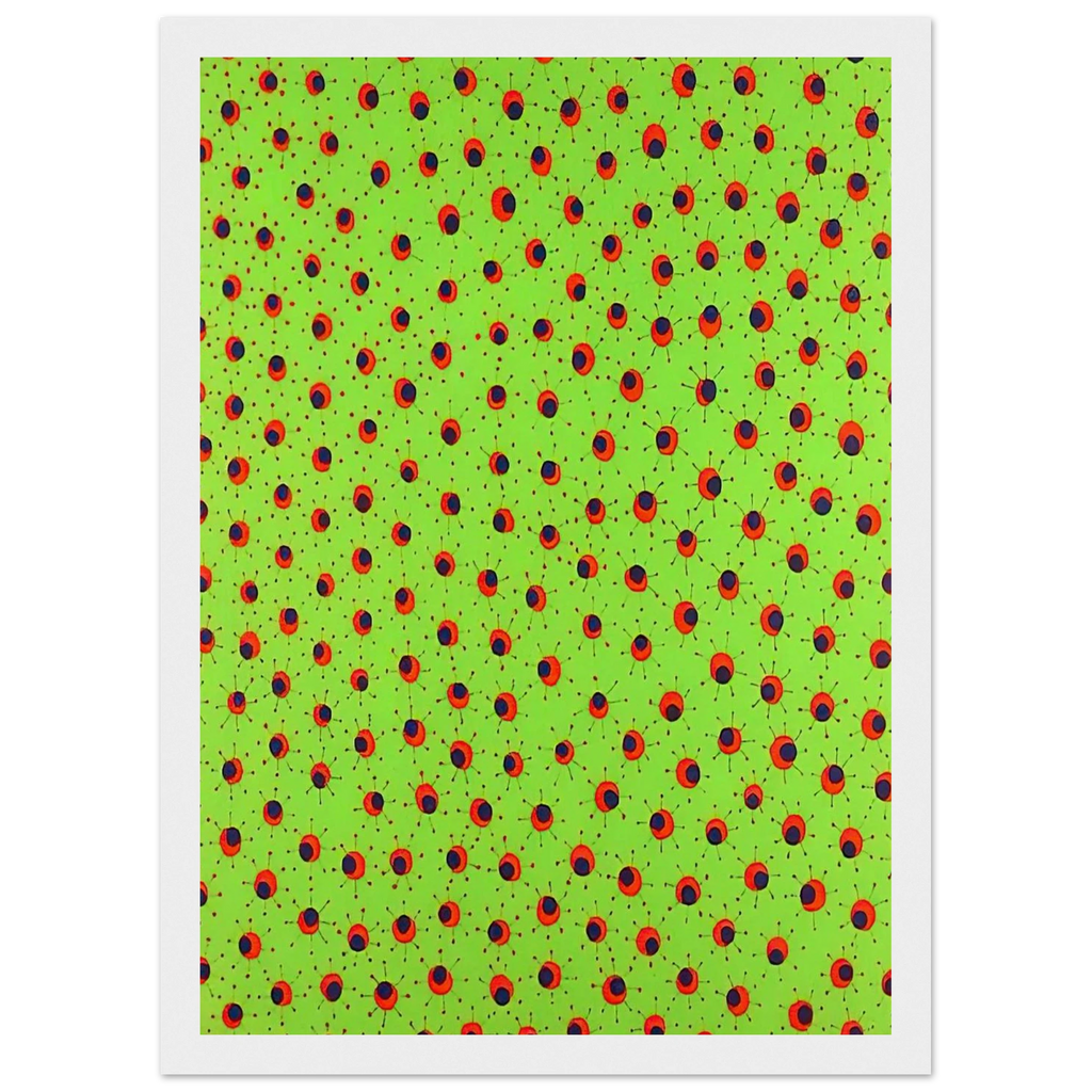 FIELDS IN SPRING 1988 Framed Poster | Yayoi Kusama Framed Prints Wall Art | Yayoi Kusama Prints