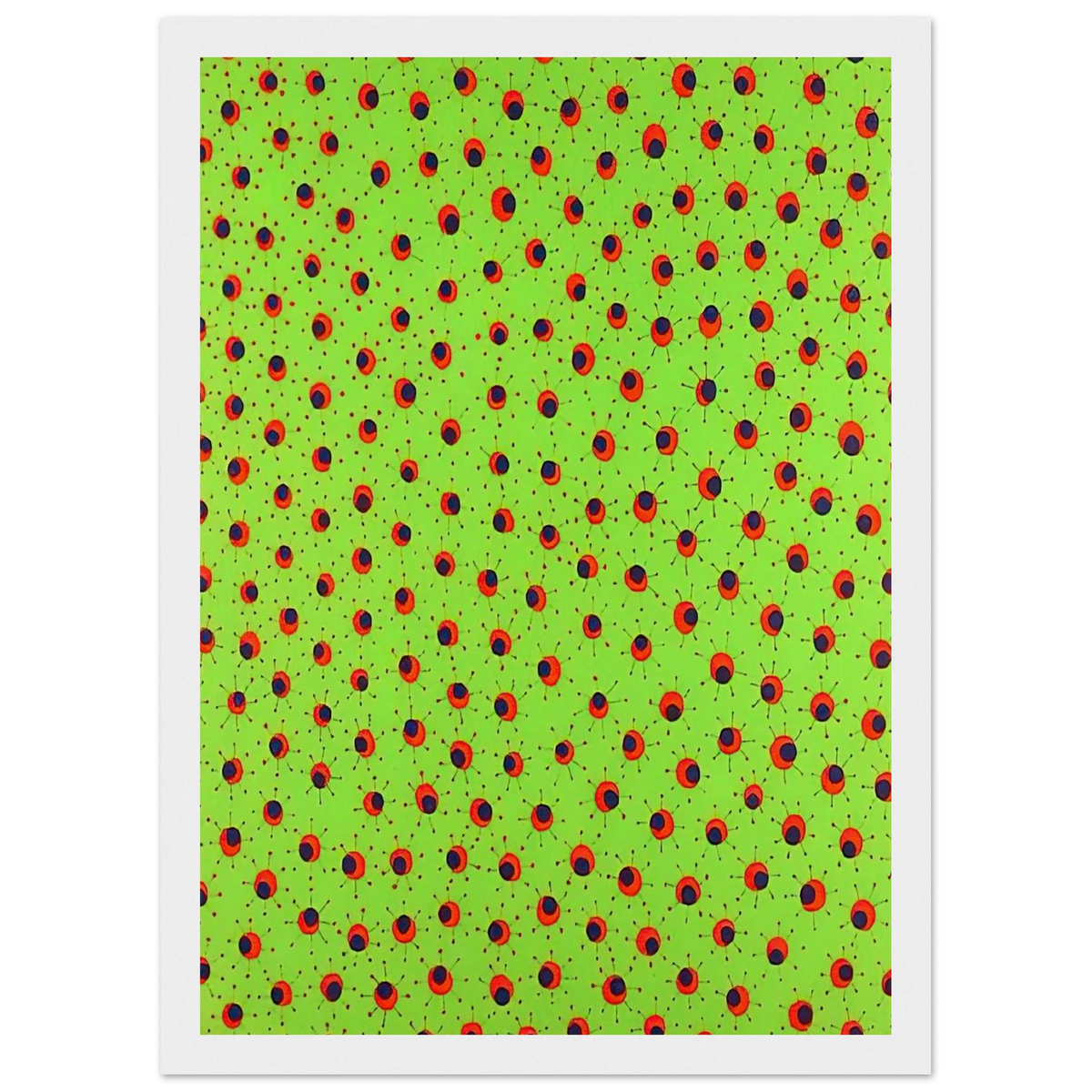 FIELDS IN SPRING 1988 Framed Poster | Yayoi Kusama Framed Prints Wall Art | Yayoi Kusama Prints
