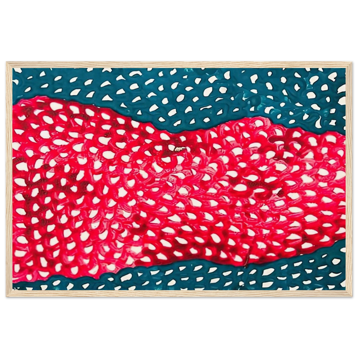 WAVES 1953 Framed Poster | Yayoi Kusama Framed Prints Wall Art | Yayoi Kusama Prints