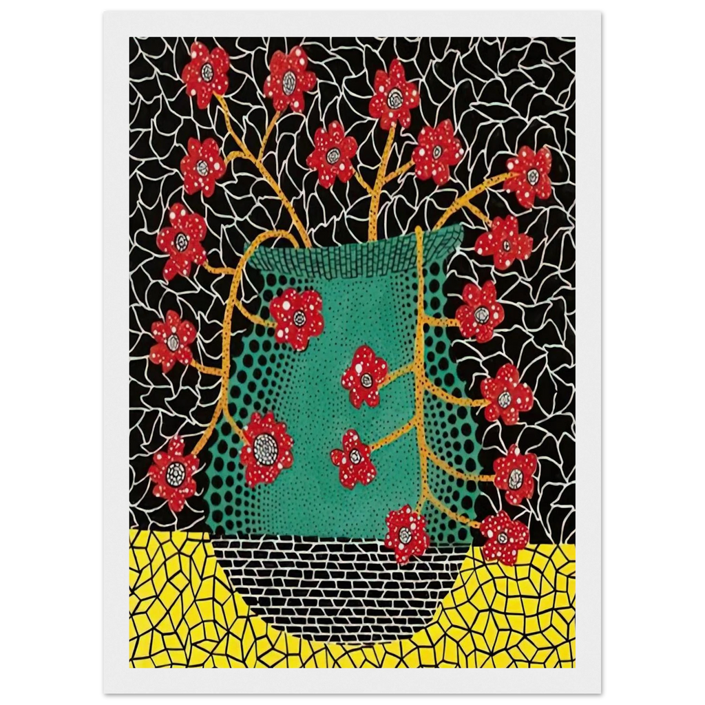 FLOWERS 1983 Framed Poster | Yayoi Kusama Framed Prints Wall Art | Yayoi Kusama Prints