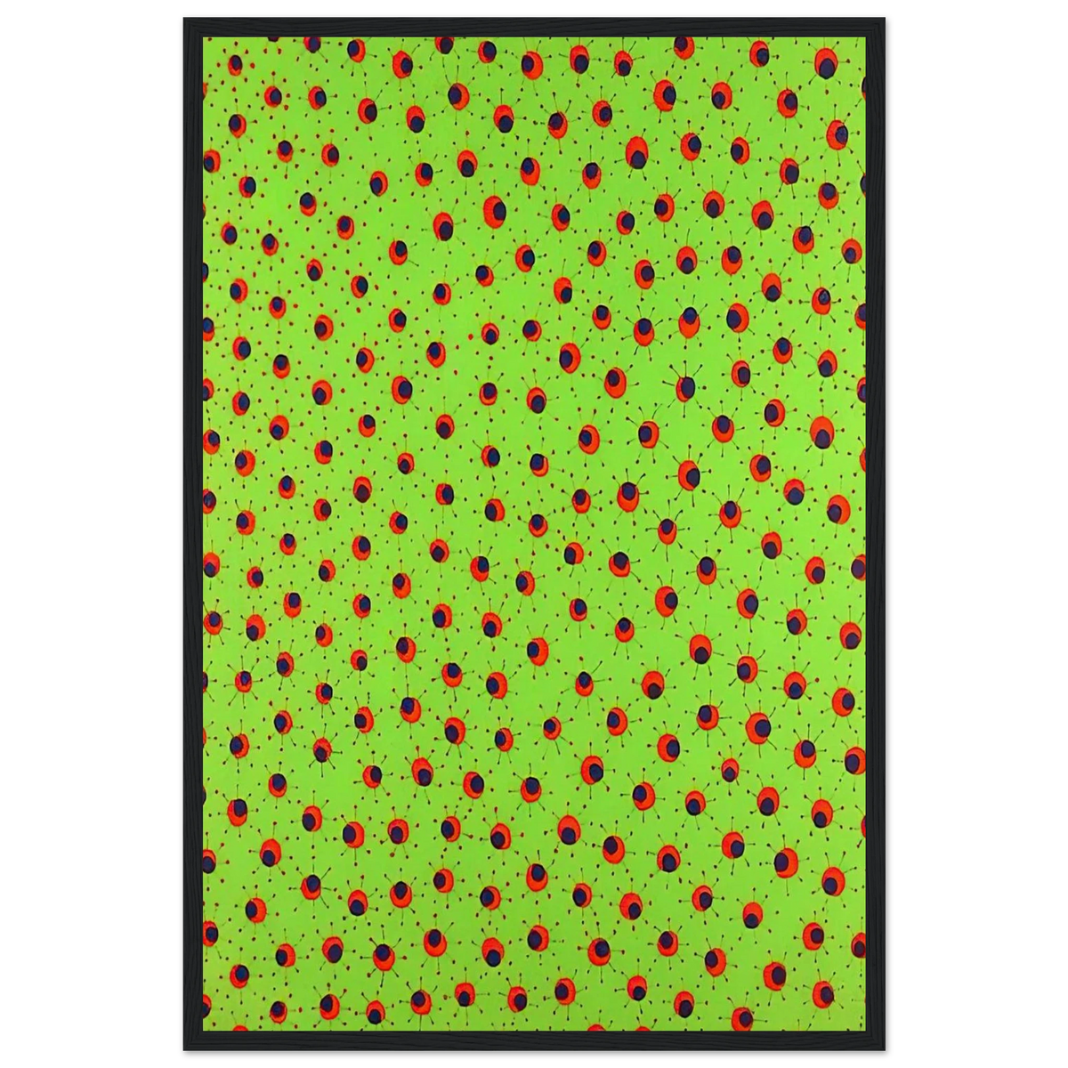 FIELDS IN SPRING 1988 Framed Poster | Yayoi Kusama Framed Prints Wall Art | Yayoi Kusama Prints