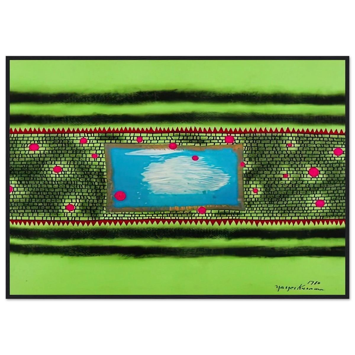 TRAVELING WATER 1980 Framed Poster | Yayoi Kusama Framed Prints Wall Art | Yayoi Kusama Prints