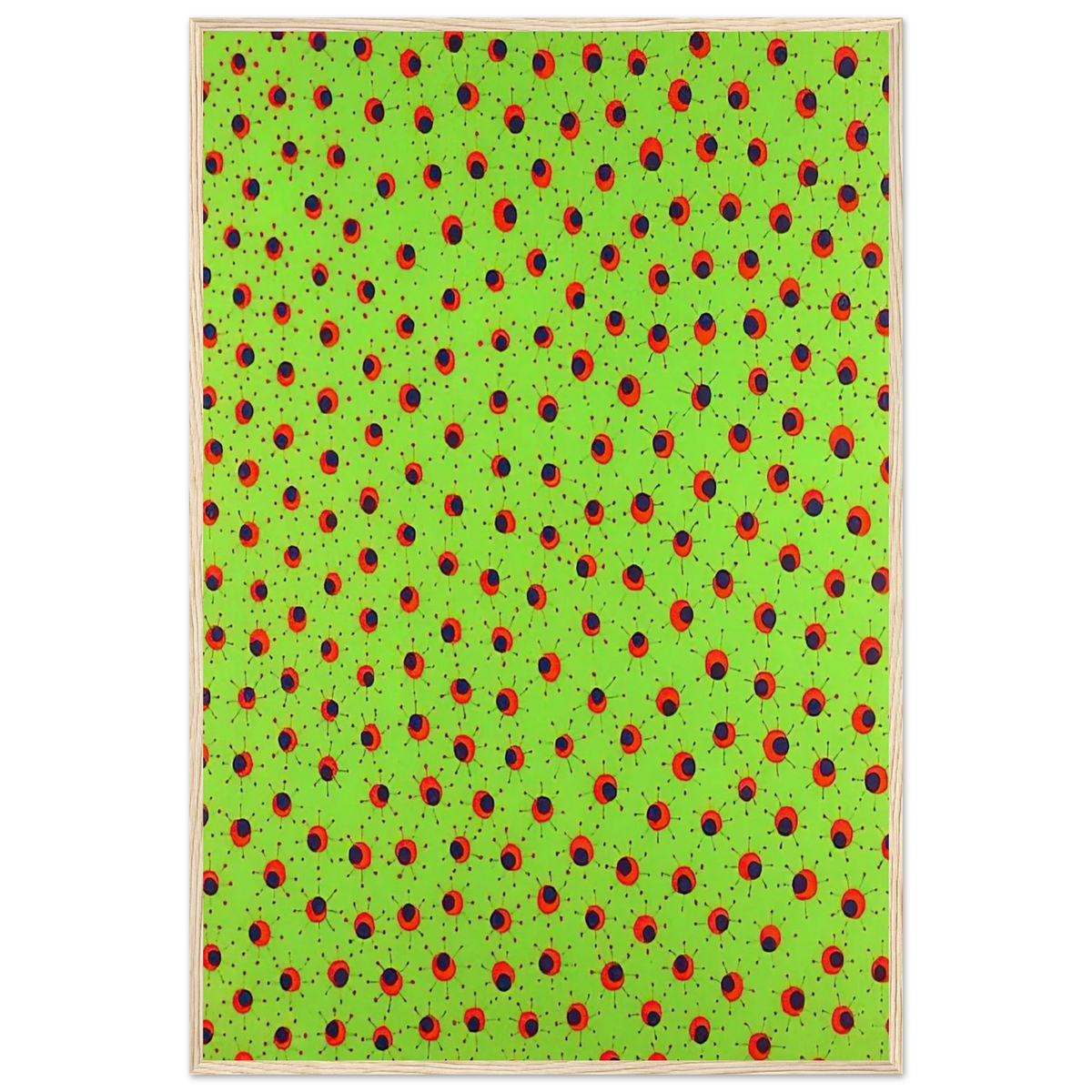 FIELDS IN SPRING 1988 Framed Poster | Yayoi Kusama Framed Prints Wall Art | Yayoi Kusama Prints