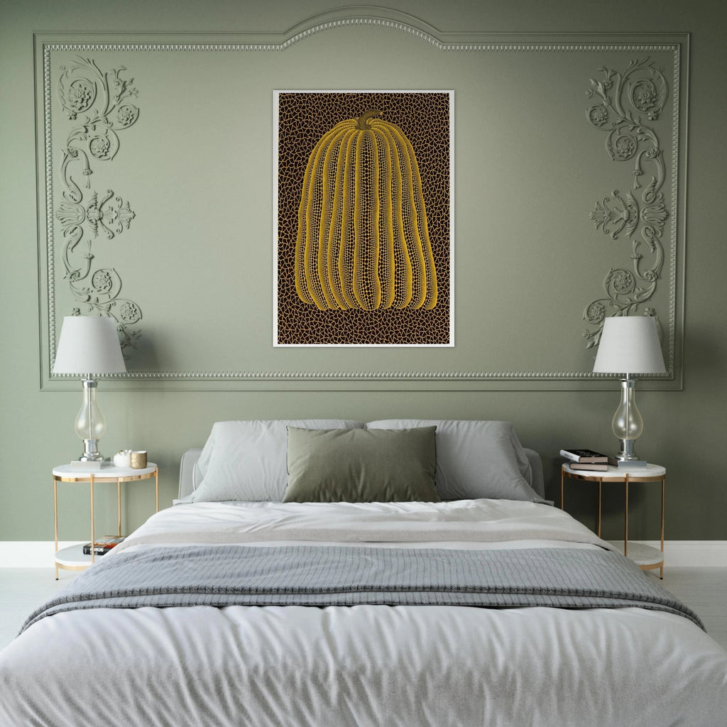 YELLOW PUMPKIN 1992 Framed Poster | Yayoi Kusama Framed Prints Wall Art | Yayoi Kusama Prints