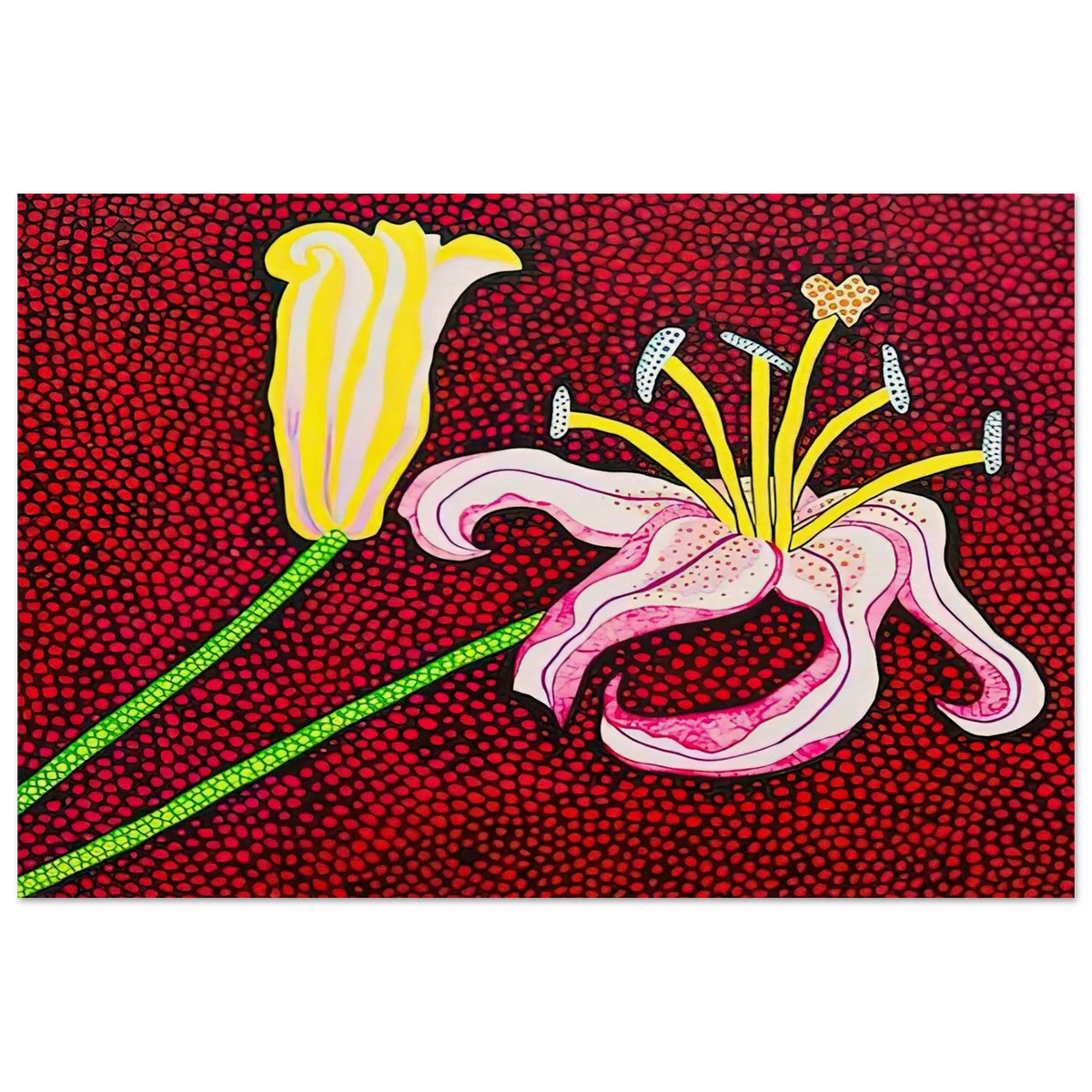 READY TO BLOSSOM IN THE MORNING 1989 Poster | Yayoi Kusama Poster | Yayoi Kusama Prints