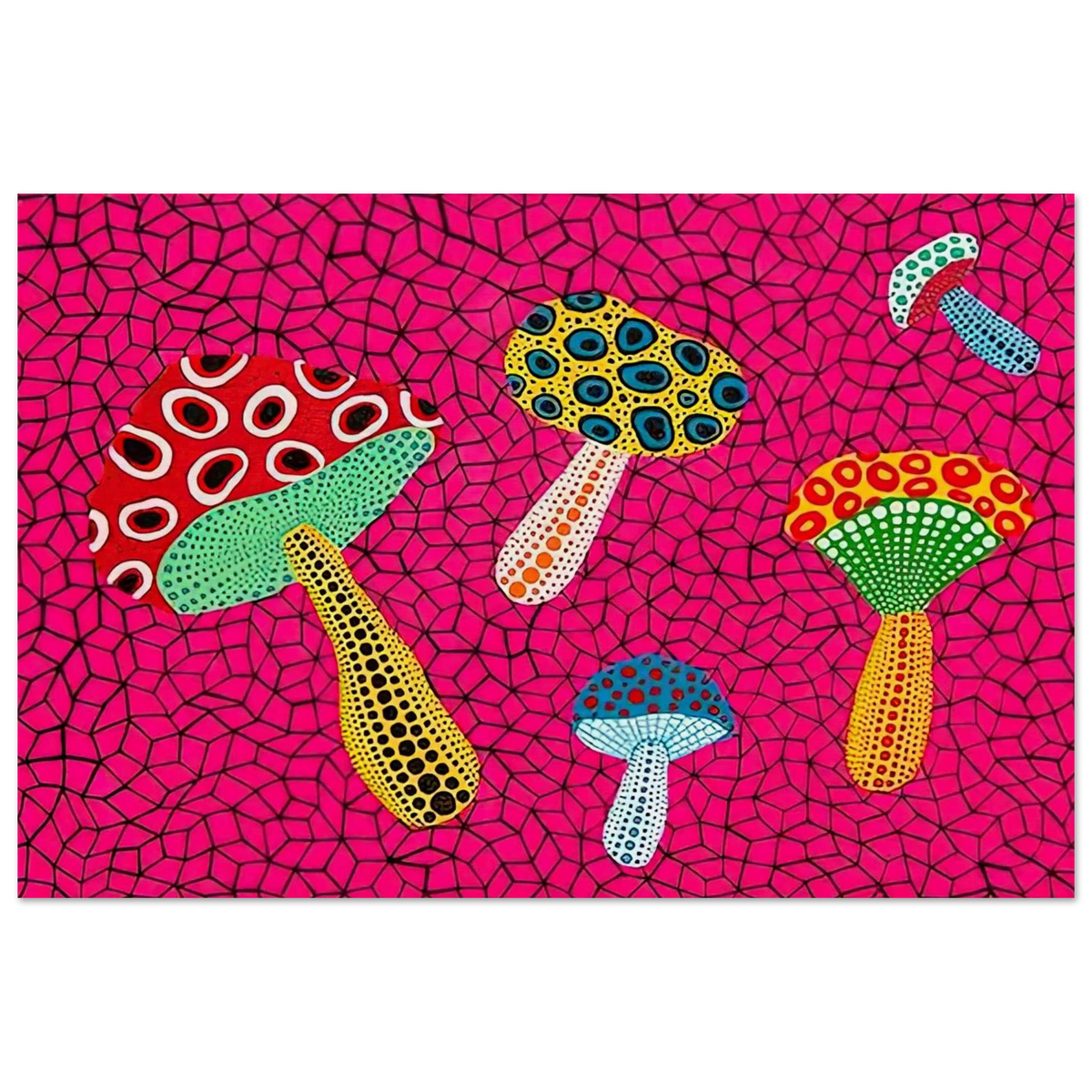 MUSHROOMS 1995 Poster | Yayoi Kusama Poster | Yayoi Kusama Prints