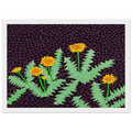 DANDELIONS 1985 Framed Poster | Yayoi Kusama Framed Prints Wall Art | Yayoi Kusama Prints