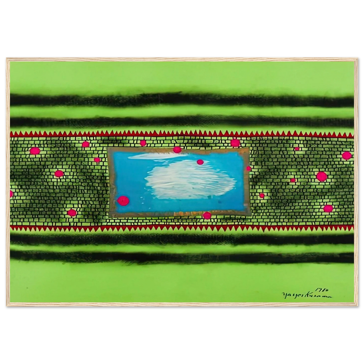 TRAVELING WATER 1980 Framed Poster | Yayoi Kusama Framed Prints Wall Art | Yayoi Kusama Prints
