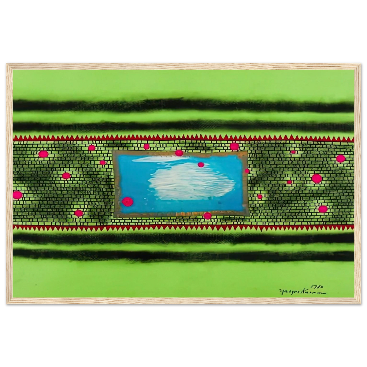 TRAVELING WATER 1980 Framed Poster | Yayoi Kusama Framed Prints Wall Art | Yayoi Kusama Prints