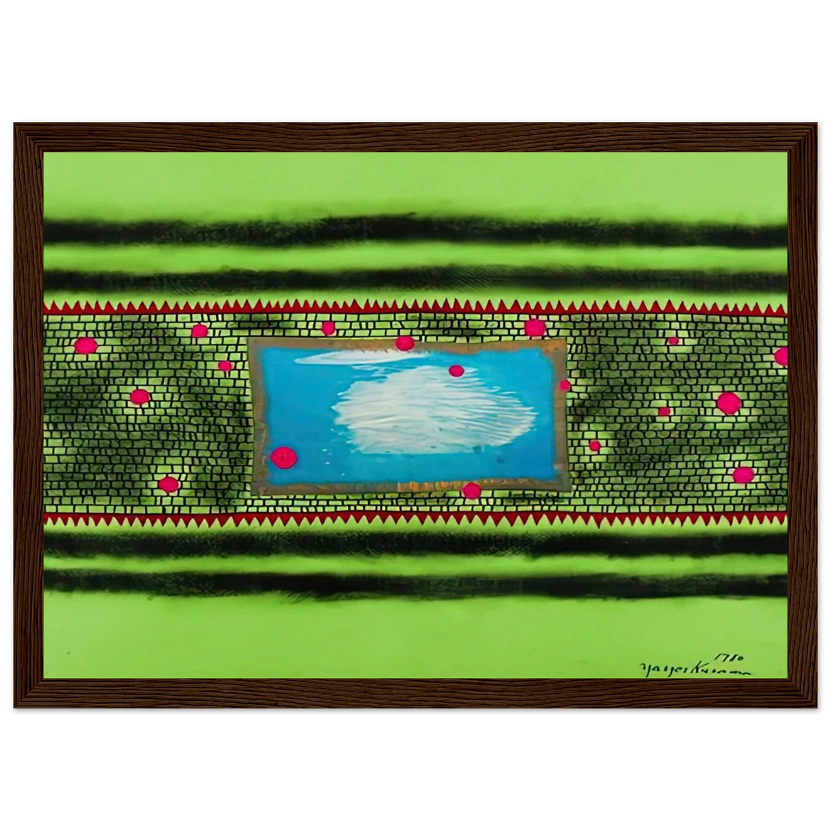TRAVELING WATER 1980 Framed Poster | Yayoi Kusama Framed Prints Wall Art | Yayoi Kusama Prints