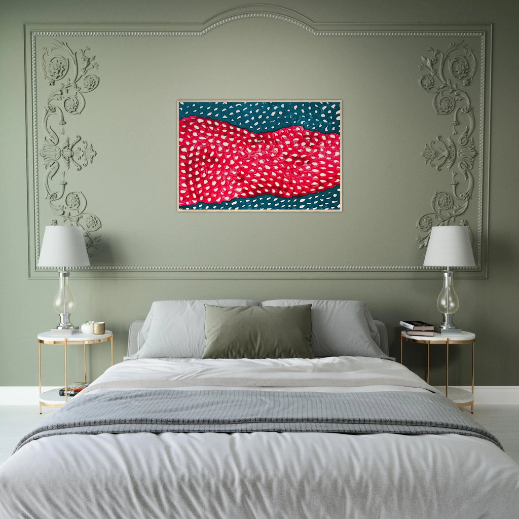 WAVES 1953 Framed Poster | Yayoi Kusama Framed Prints Wall Art | Yayoi Kusama Prints