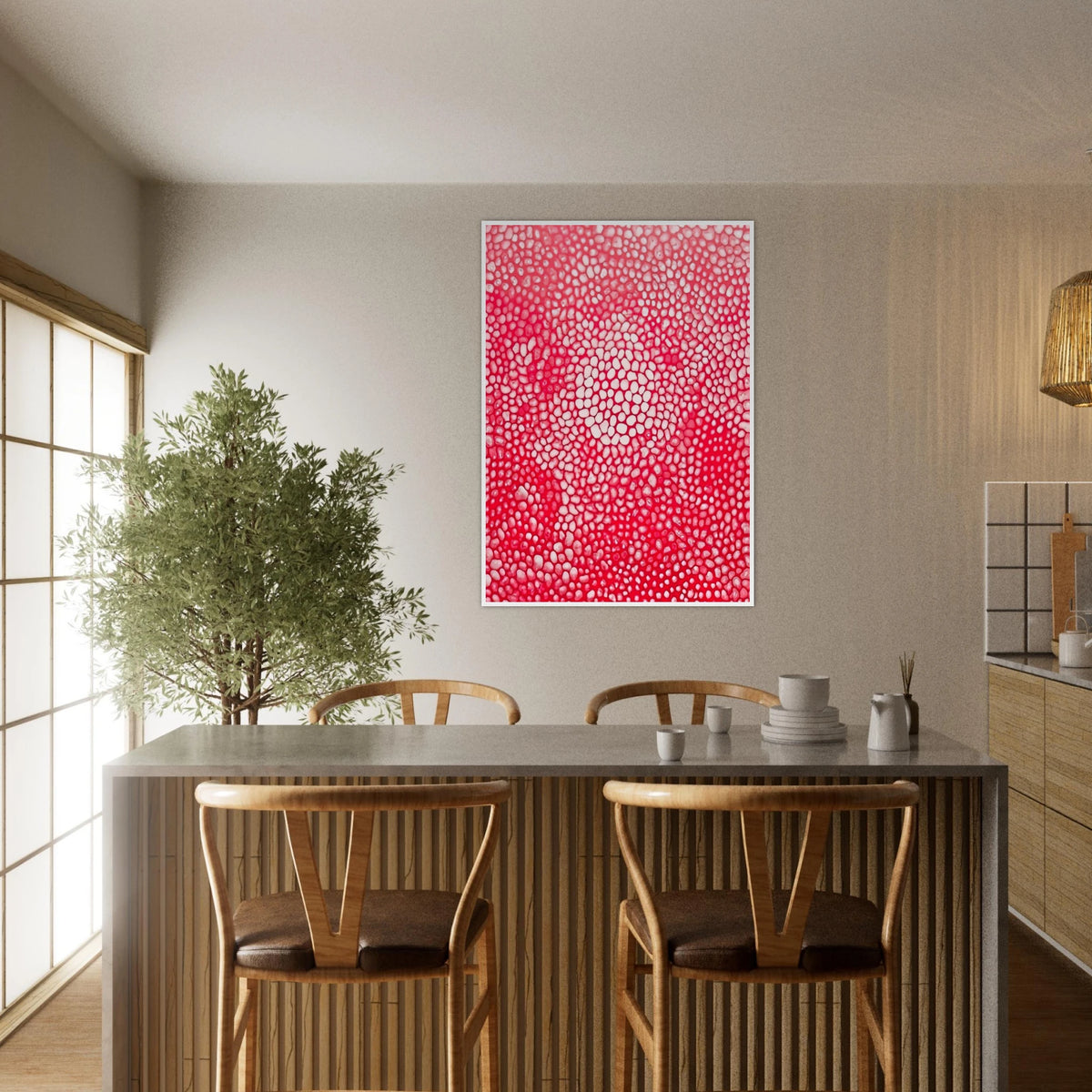 SUNLIGHT 1998 Framed Poster | Yayoi Kusama Framed Prints Wall Art | Yayoi Kusama Prints