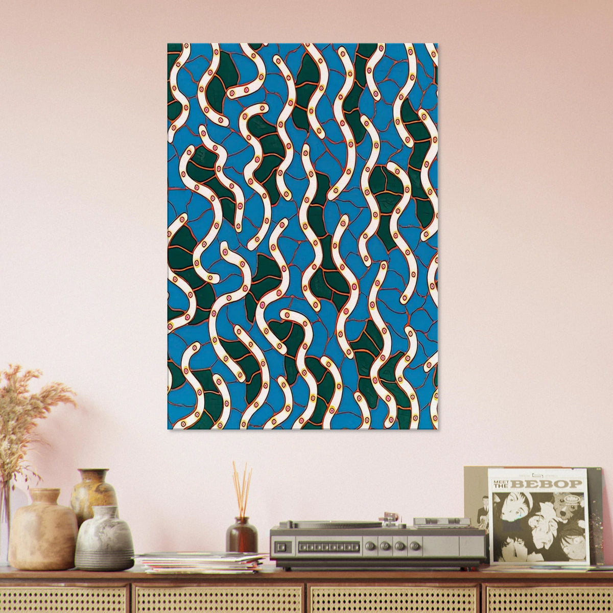 WAVES ON THE HUDSON RIVER 1988 Canvas | Yayoi Kusama Canvas | Yayoi Kusama Prints