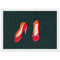 SHOES 1985 Framed Poster | Yayoi Kusama Framed Prints Wall Art | Yayoi Kusama Prints
