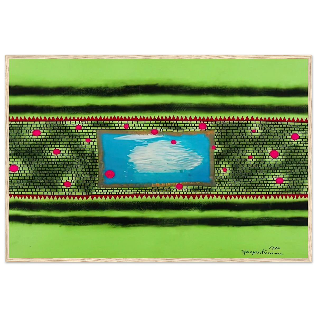 TRAVELING WATER 1980 Framed Poster | Yayoi Kusama Framed Prints Wall Art | Yayoi Kusama Prints