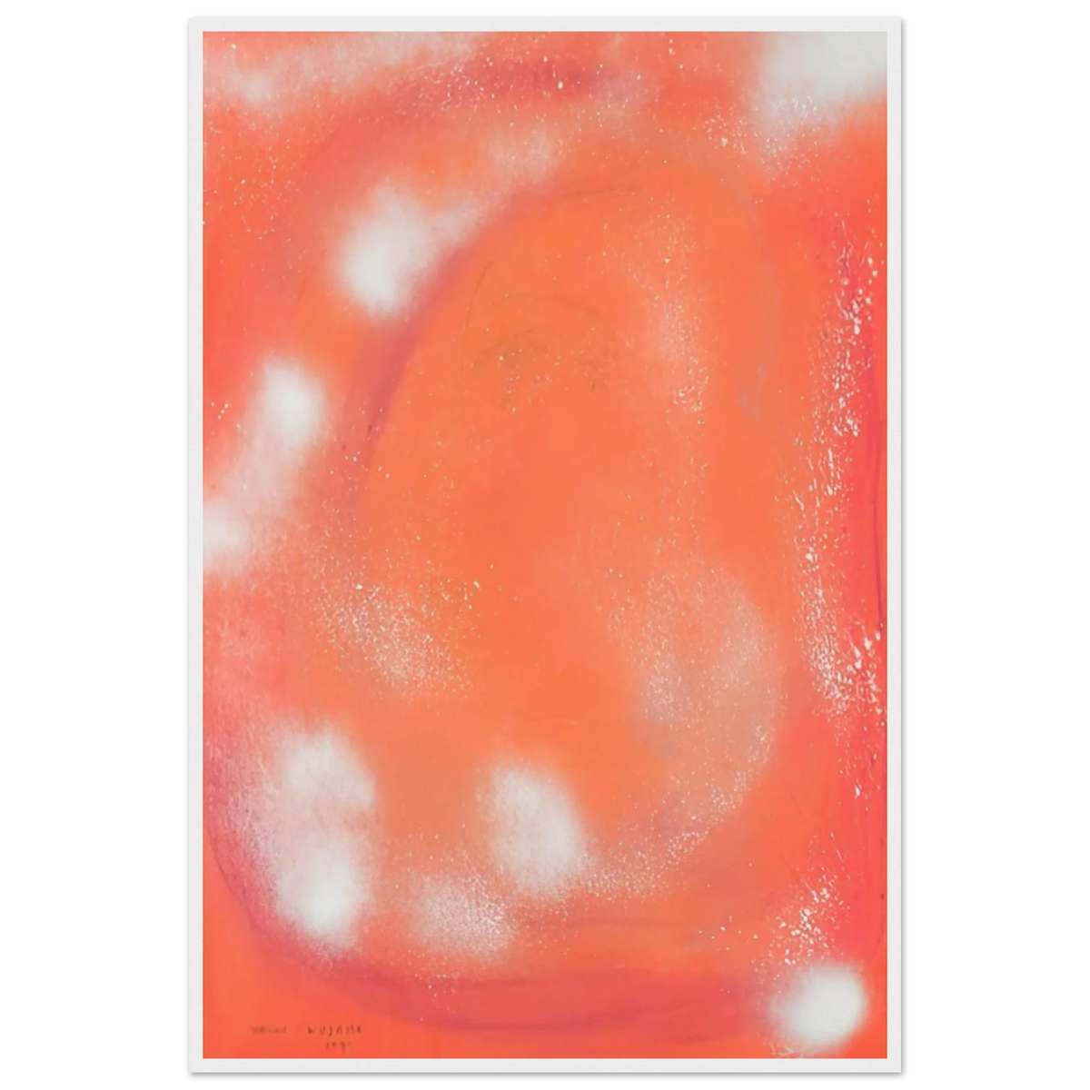 WOMAN IN THE WIND 1977 Framed Poster | Yayoi Kusama Framed Prints Wall Art | Yayoi Kusama Prints