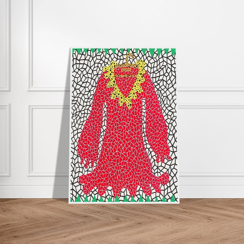 DRESS 1982 Framed Poster | Yayoi Kusama Framed Prints Wall Art | Yayoi Kusama Prints