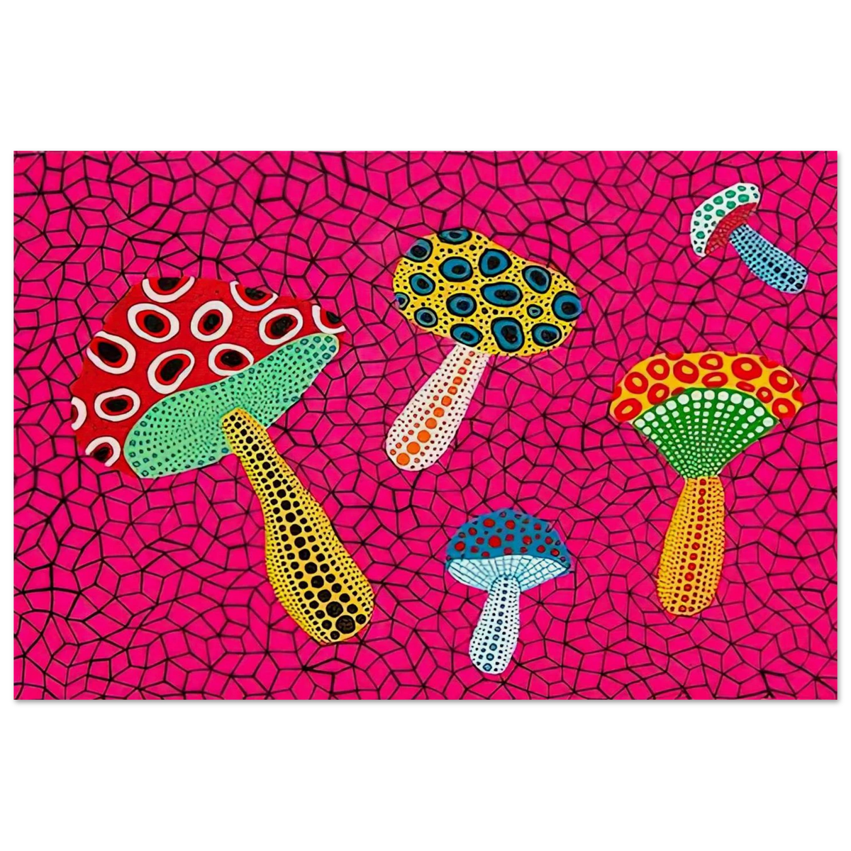 MUSHROOMS 1995 Poster | Yayoi Kusama Poster | Yayoi Kusama Prints