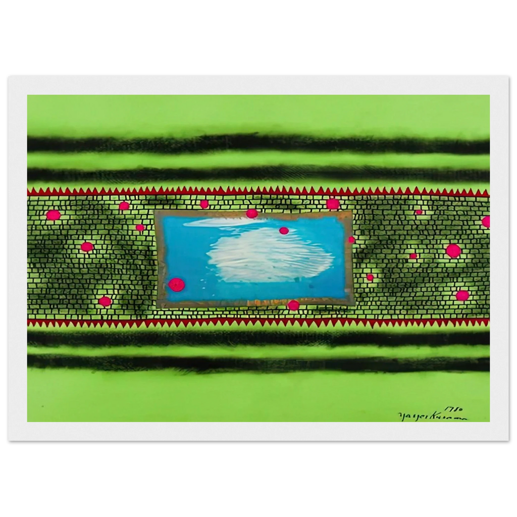 TRAVELING WATER 1980 Framed Poster | Yayoi Kusama Framed Prints Wall Art | Yayoi Kusama Prints
