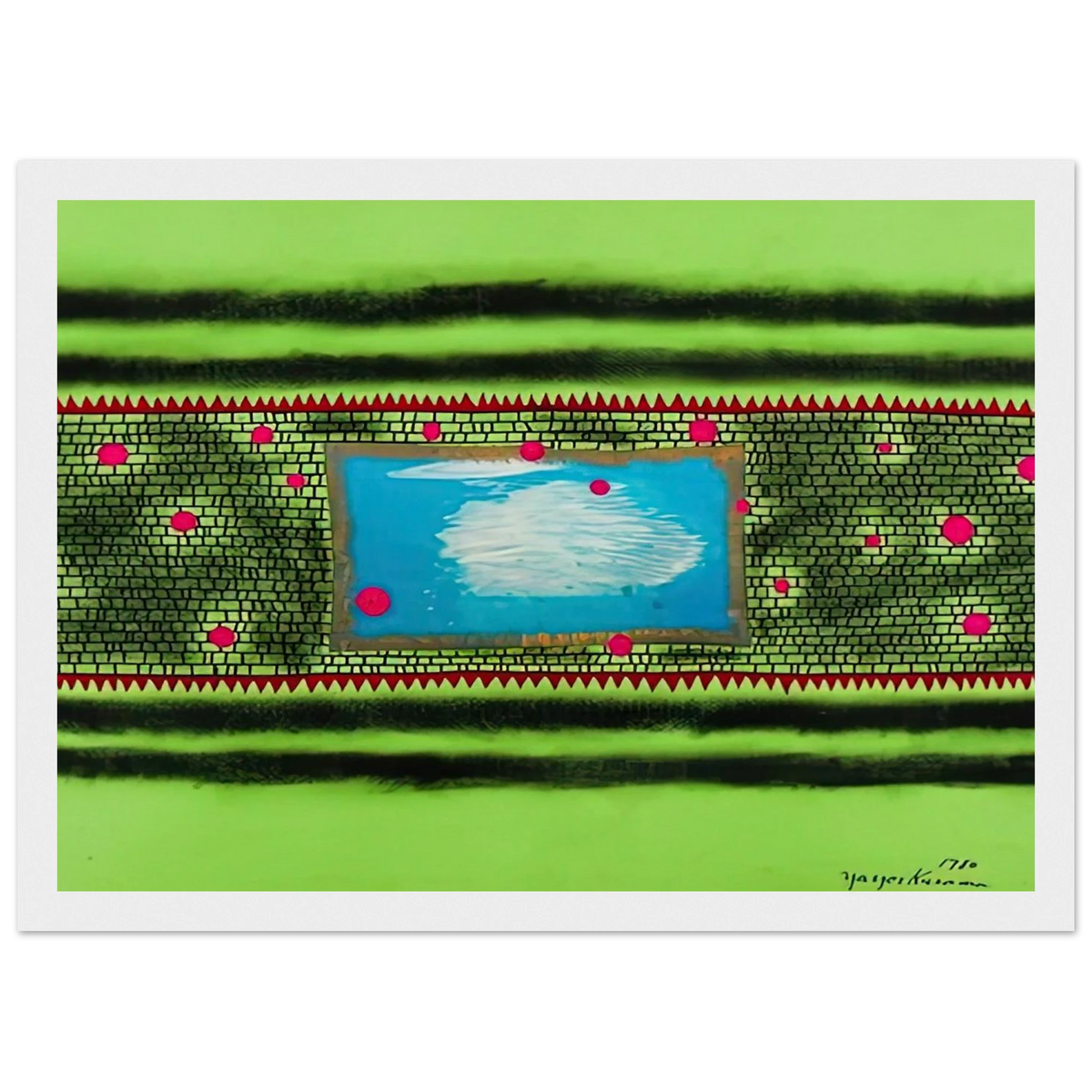 TRAVELING WATER 1980 Framed Poster | Yayoi Kusama Framed Prints Wall Art | Yayoi Kusama Prints