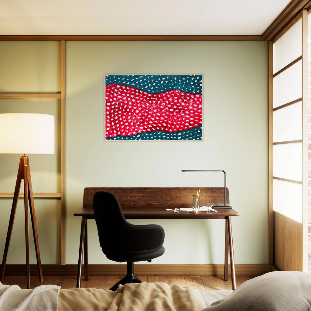 WAVES 1953 Framed Poster | Yayoi Kusama Framed Prints Wall Art | Yayoi Kusama Prints