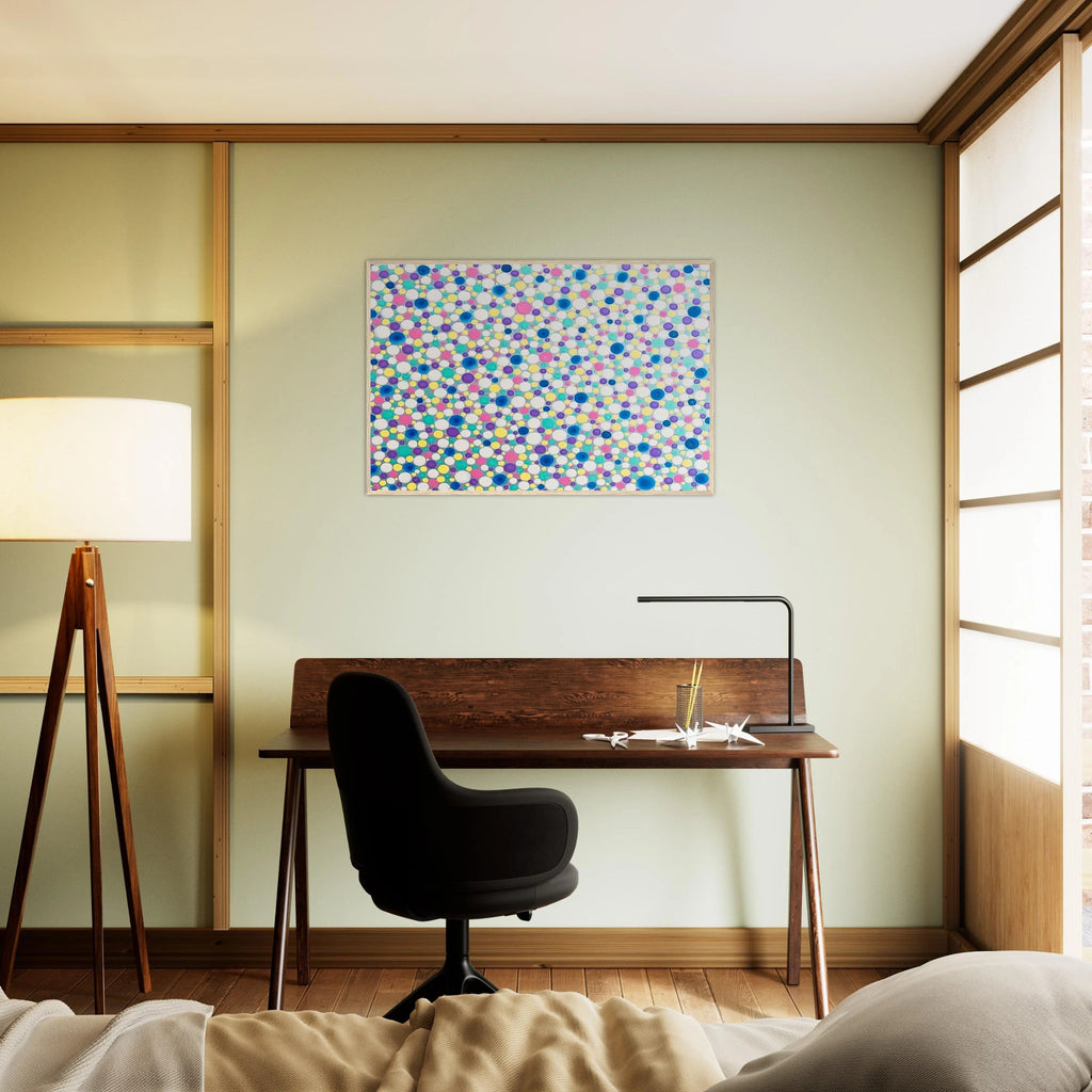 DOTS 2004 Framed Poster | Yayoi Kusama Framed Prints Wall Art | Yayoi Kusama Prints