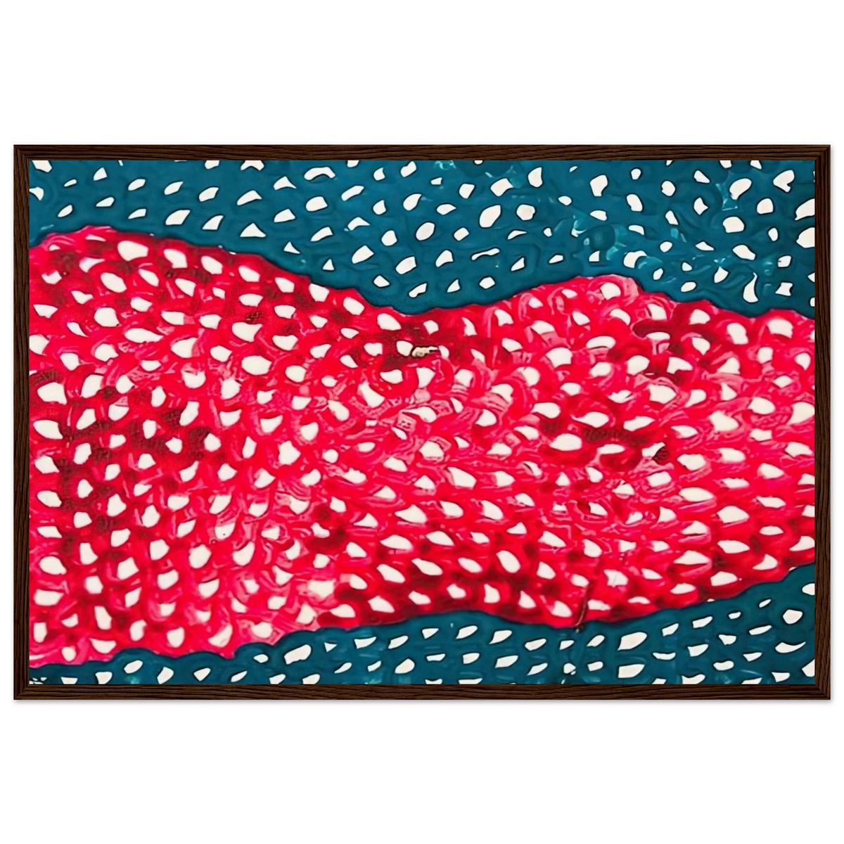 WAVES 1953 Framed Poster | Yayoi Kusama Framed Prints Wall Art | Yayoi Kusama Prints