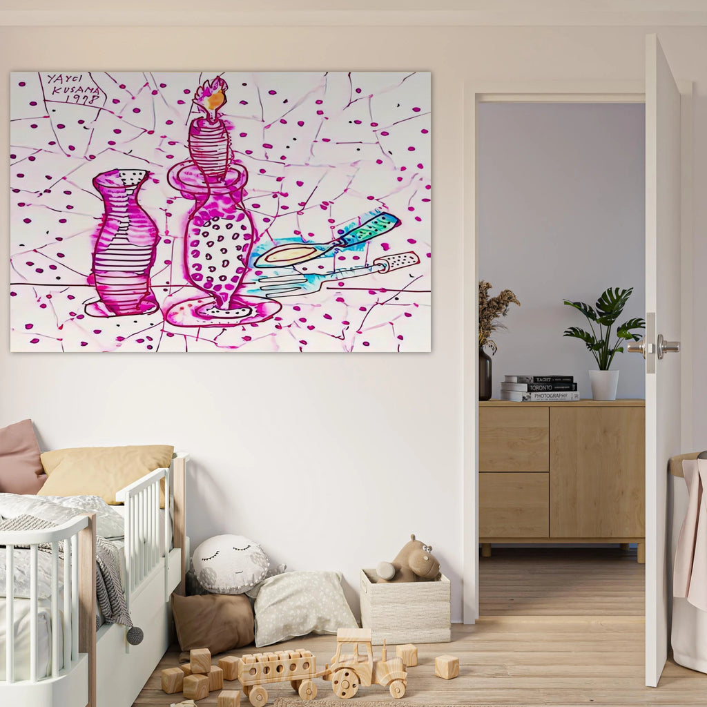STILL LIFE OF CANDLESTICK 1978 Poster | Yayoi Kusama Poster | Yayoi Kusama Prints