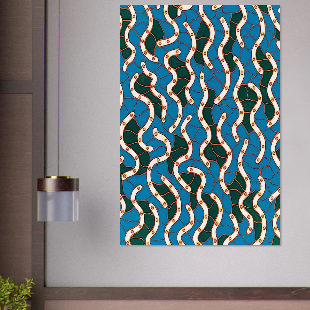 WAVES ON THE HUDSON RIVER 1988 Poster | Yayoi Kusama Poster | Yayoi Kusama Prints
