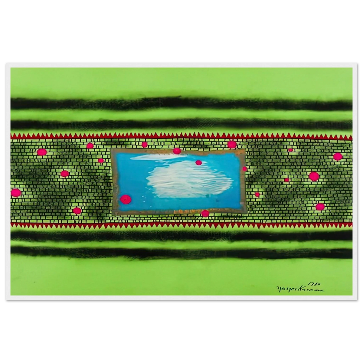 TRAVELING WATER 1980 Framed Poster | Yayoi Kusama Framed Prints Wall Art | Yayoi Kusama Prints