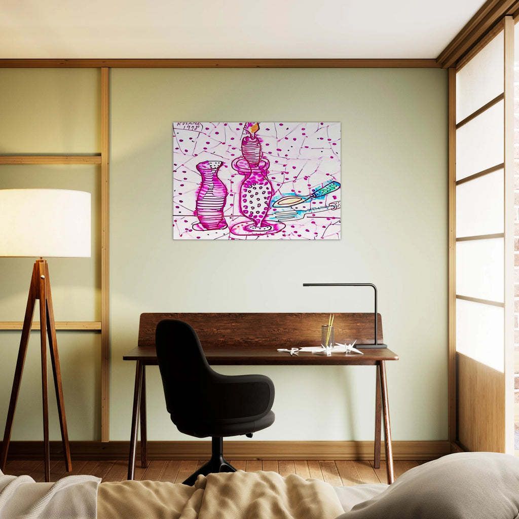 STILL LIFE OF CANDLESTICK 1978 Canvas | Yayoi Kusama Canvas | Yayoi Kusama Prints