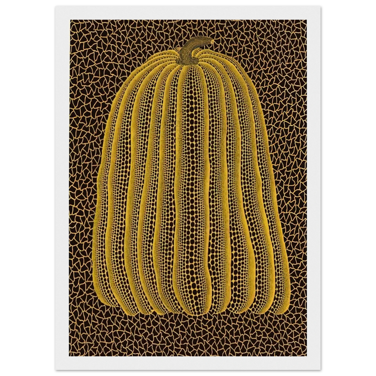 YELLOW PUMPKIN 1992 Framed Poster | Yayoi Kusama Framed Prints Wall Art | Yayoi Kusama Prints
