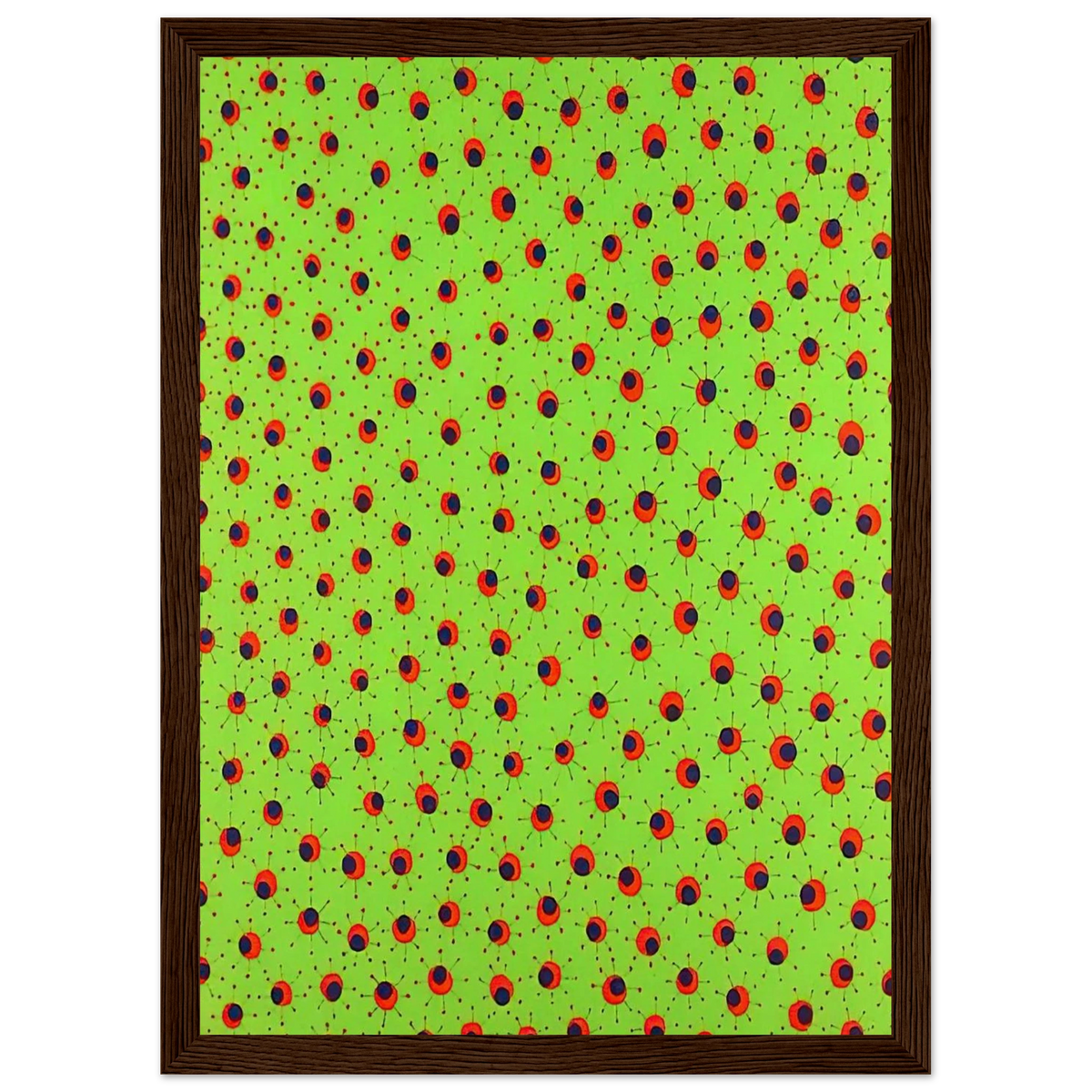 FIELDS IN SPRING 1988 Framed Poster | Yayoi Kusama Framed Prints Wall Art | Yayoi Kusama Prints