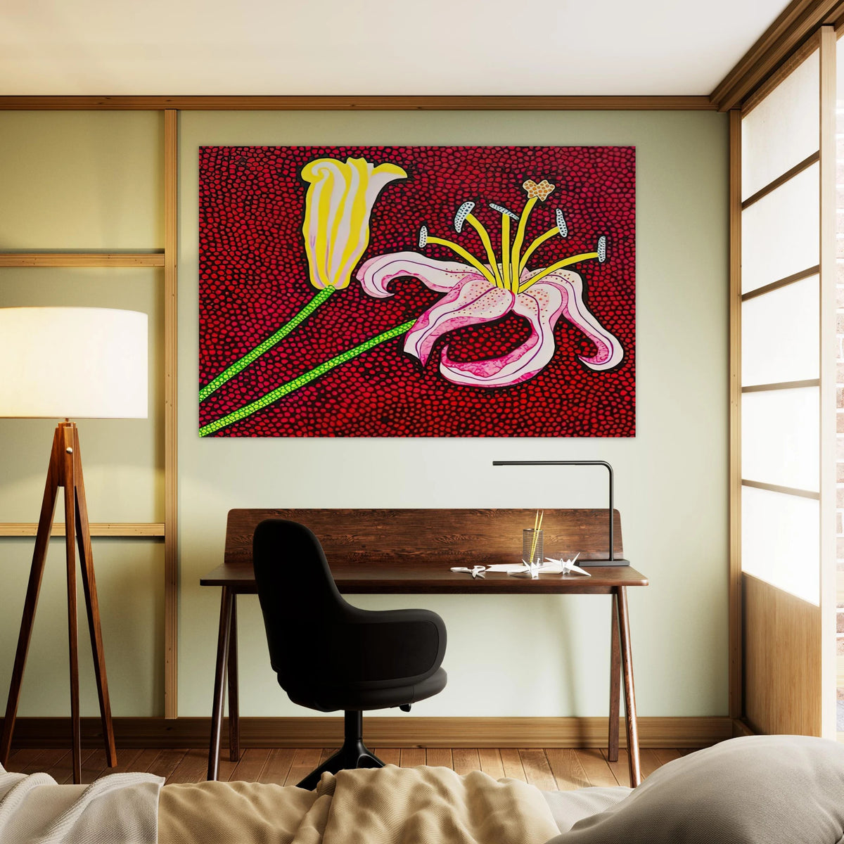 READY TO BLOSSOM IN THE MORNING 1989 Poster | Yayoi Kusama Poster | Yayoi Kusama Prints