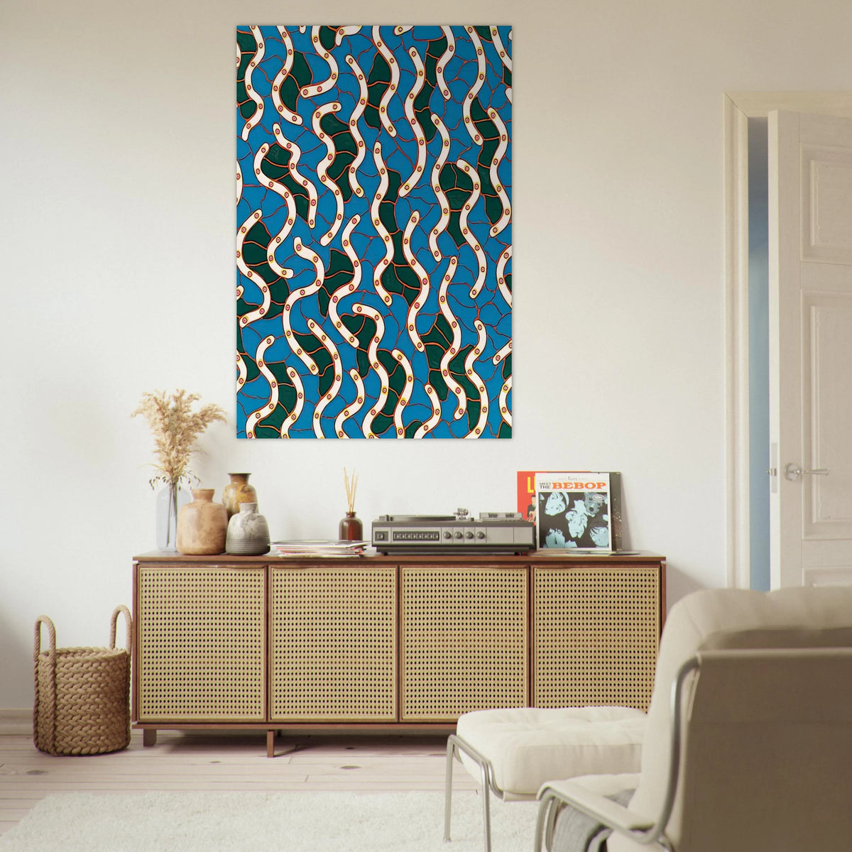 WAVES ON THE HUDSON RIVER 1988 Poster | Yayoi Kusama Poster | Yayoi Kusama Prints