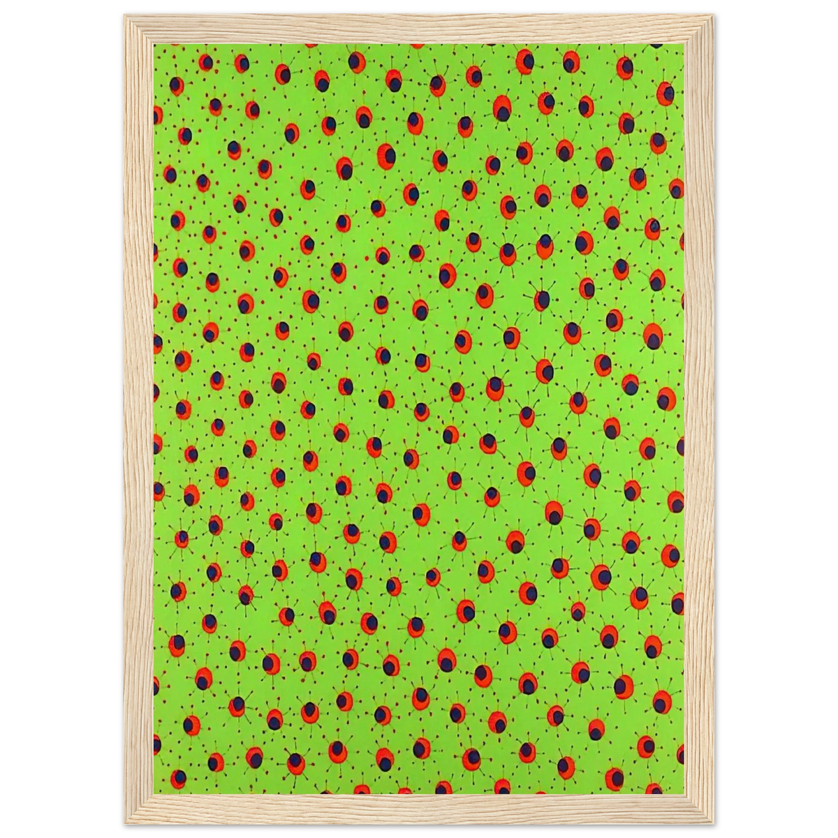 FIELDS IN SPRING 1988 Framed Poster | Yayoi Kusama Framed Prints Wall Art | Yayoi Kusama Prints