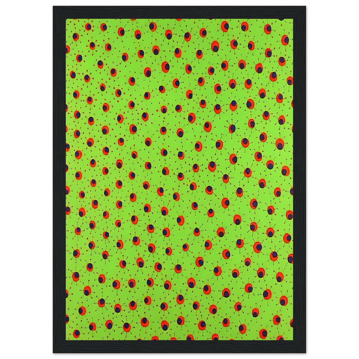 FIELDS IN SPRING 1988 Framed Poster | Yayoi Kusama Framed Prints Wall Art | Yayoi Kusama Prints